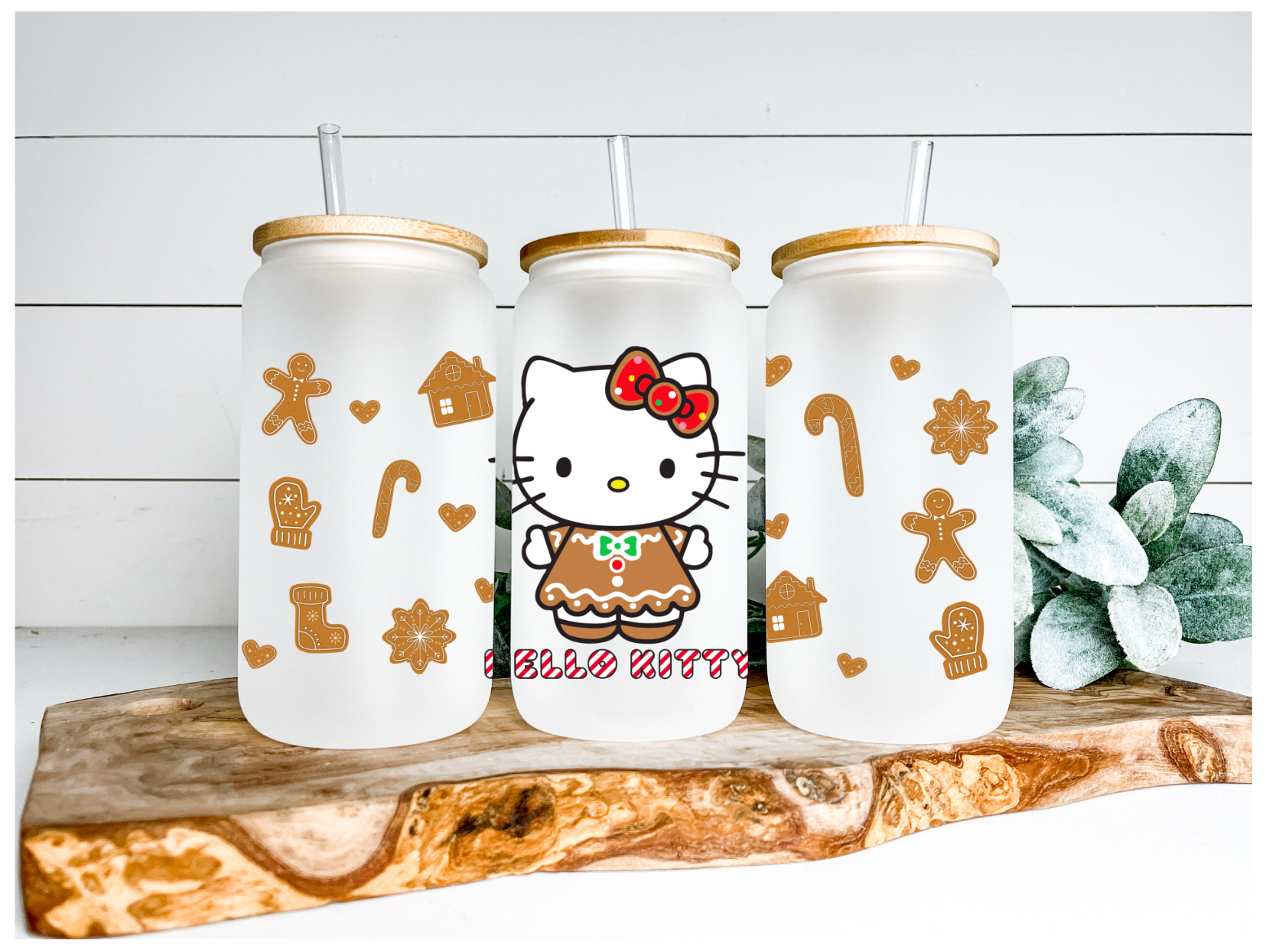 Gingerbread Kitty Sublimation Design Ready to Press 16 oz Size –  littlelattes