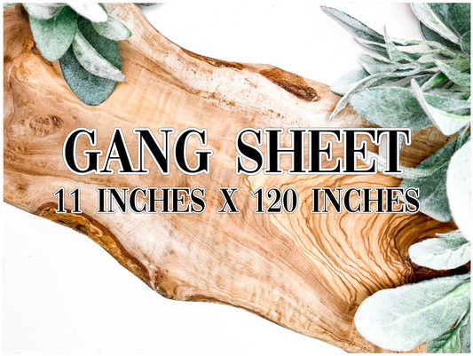 GANG SHEET 11inches x 120inches