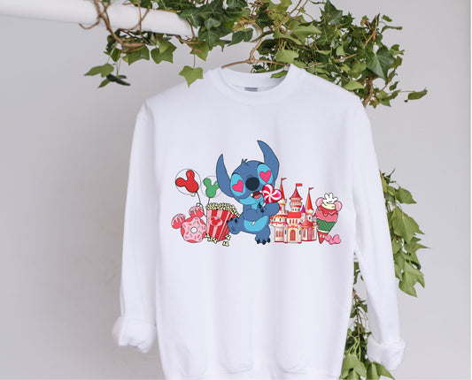 DTF Stitch Be Mine Valentines Clothing Designs