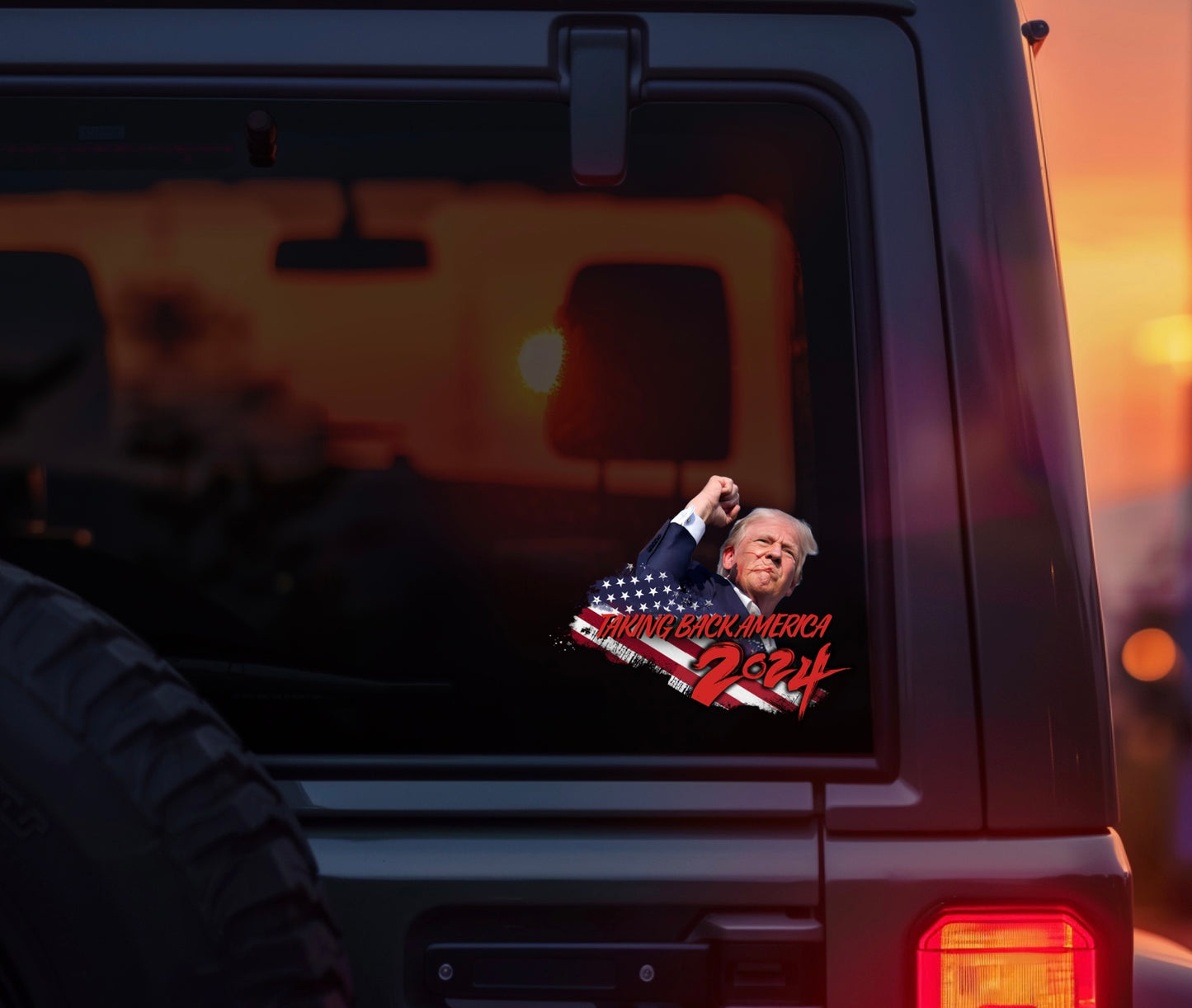 UVDTF Trump (choose design) UV DTF Car Decal