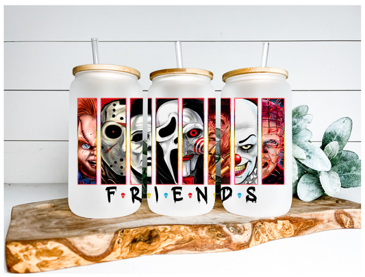 Horror Friends UV DTF Wraps 16 oz Size