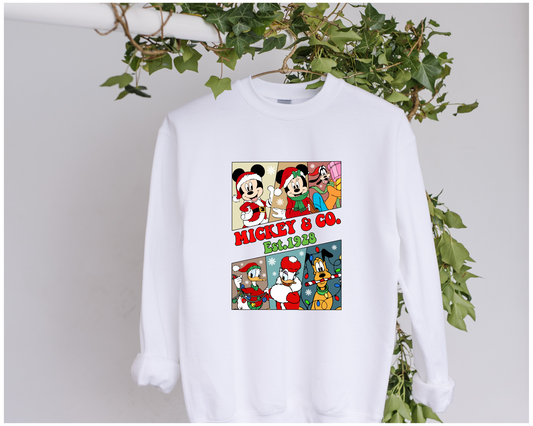 DTF Mouse Friends Christmas Clothing Designs