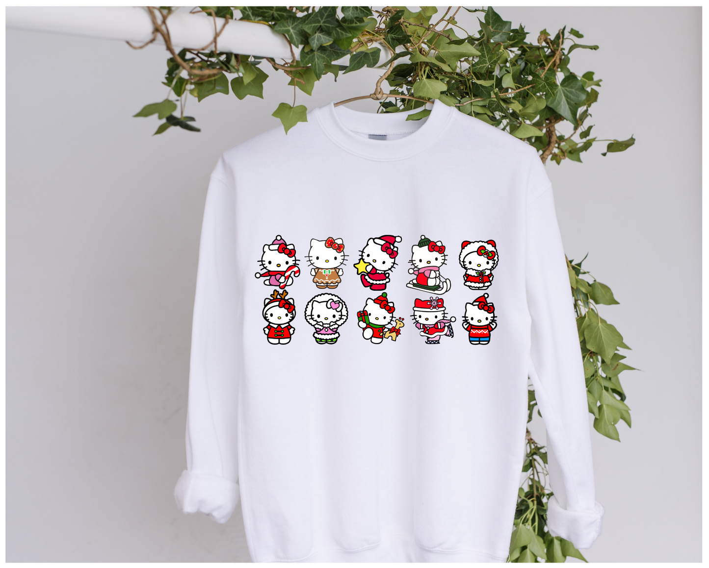DTF Christmas Outfits Kitty Clothing Designs