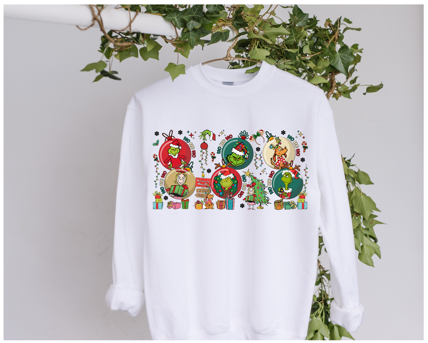 DTF Grinch Ornaments Clothing Designs