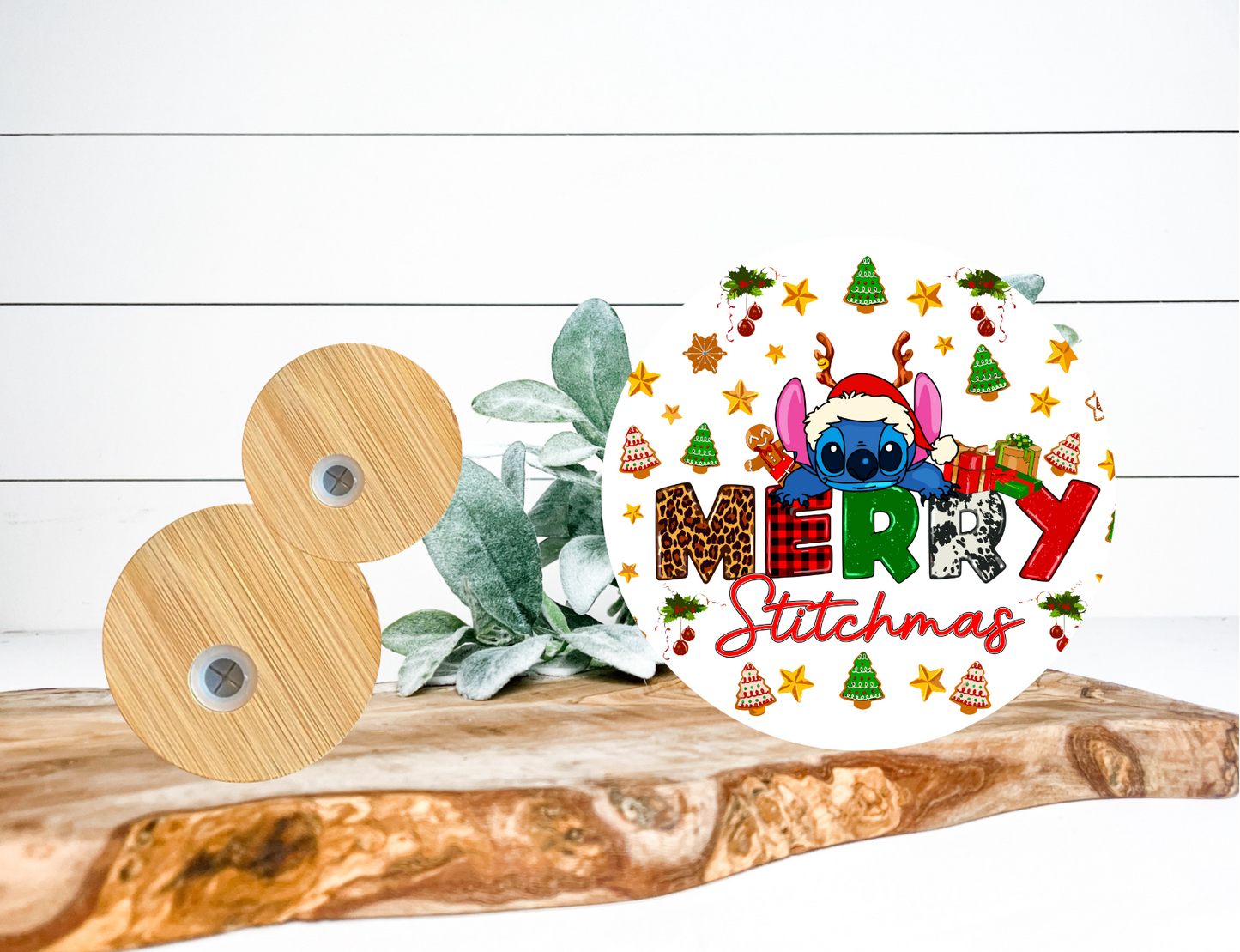 Merry Stitchmas Lid Wrap / Decal UVDTF