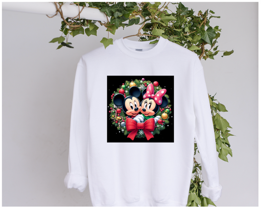 DTF Mouse Couple Christmas Clothing Designs