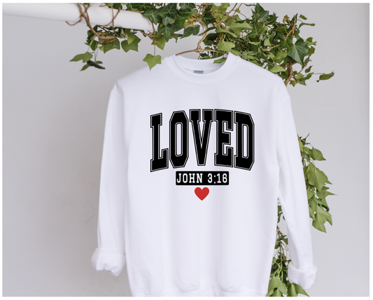 DTF Loved John 3:16 Clothing Designs