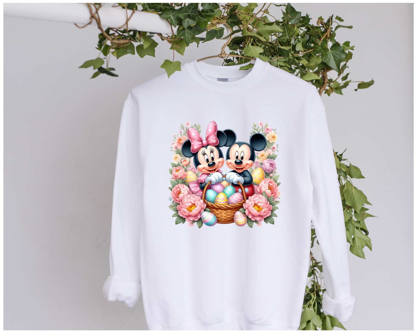 DTF Easter Spring Mouse Couple Clothing Designs