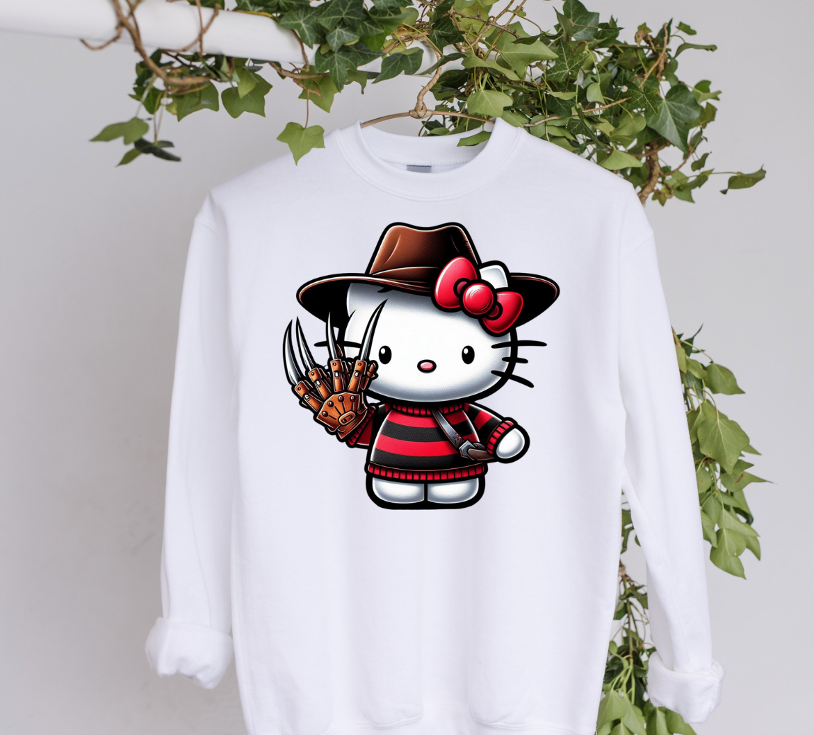 DTF Freddy Kitty Horror Clothing Design