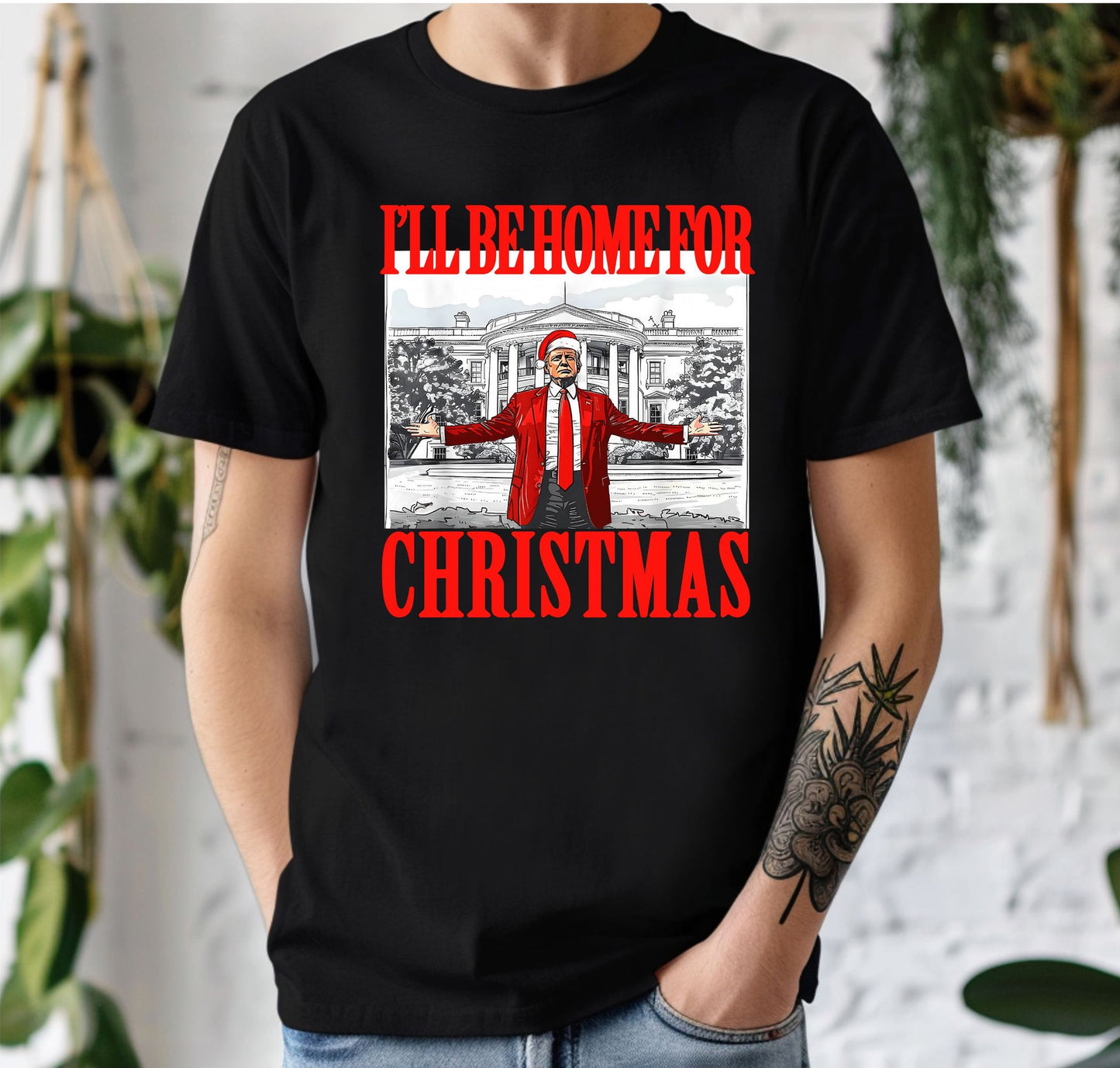 T-Shirt Trump Illl Be Home Red Suit