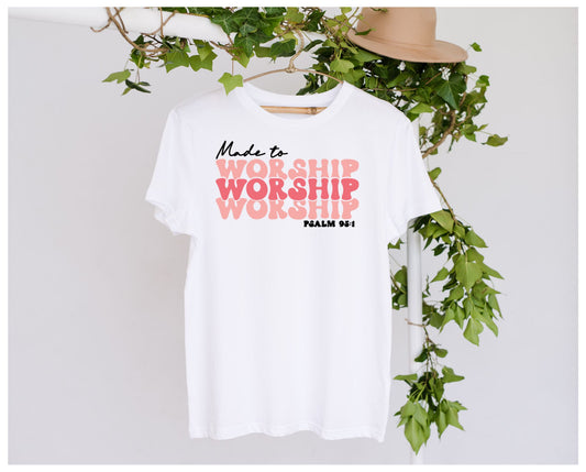 DTF Made To Worship Clothing Designs