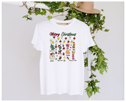 DTF Merry Christmas Characters Clothing Designs