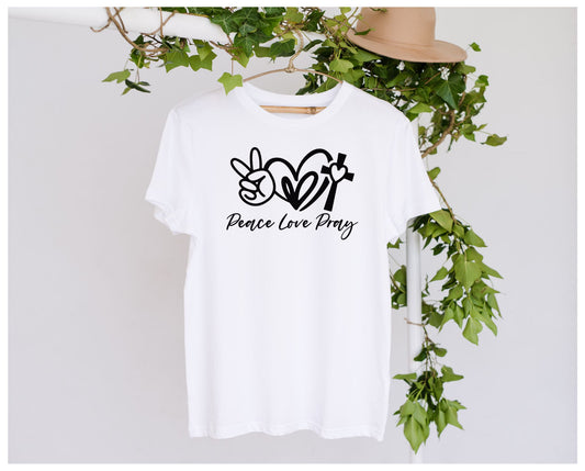 DTF Peace Love Pray Designs