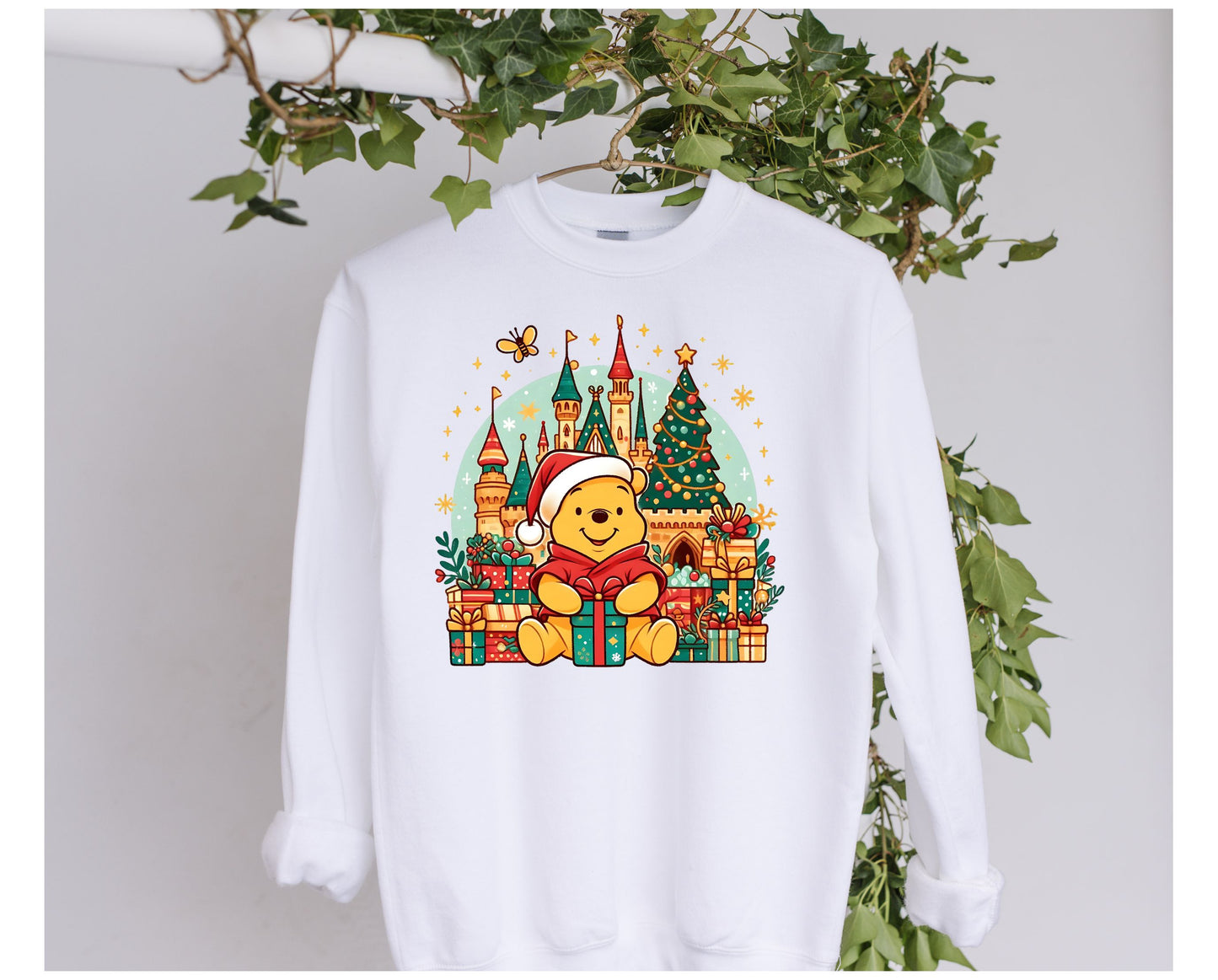 Pooh Christmas DTF Clothing Designs