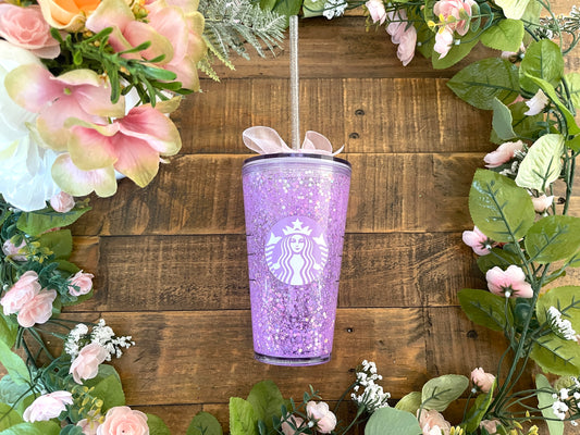 Grande Acai Purple Snow Globe Tumbler Little Lattes