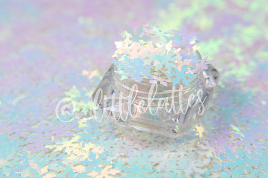 Opal Snow Flake Glitter