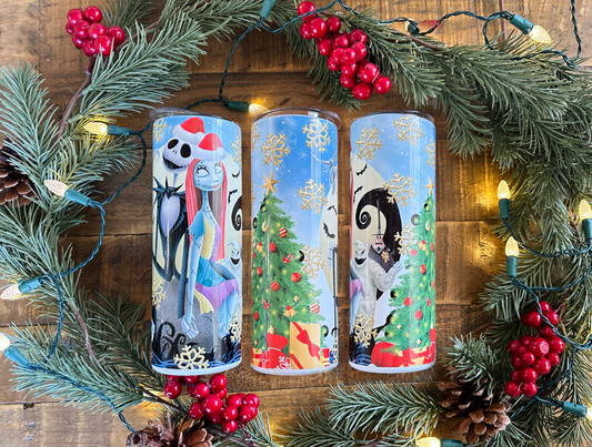 Jack and Sally Christmas 20 oz Tumbler