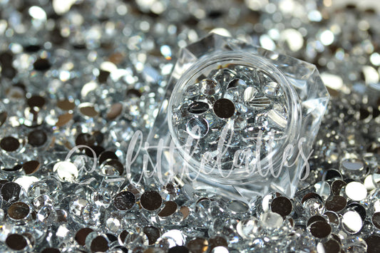 Clear Silver Rhinestones